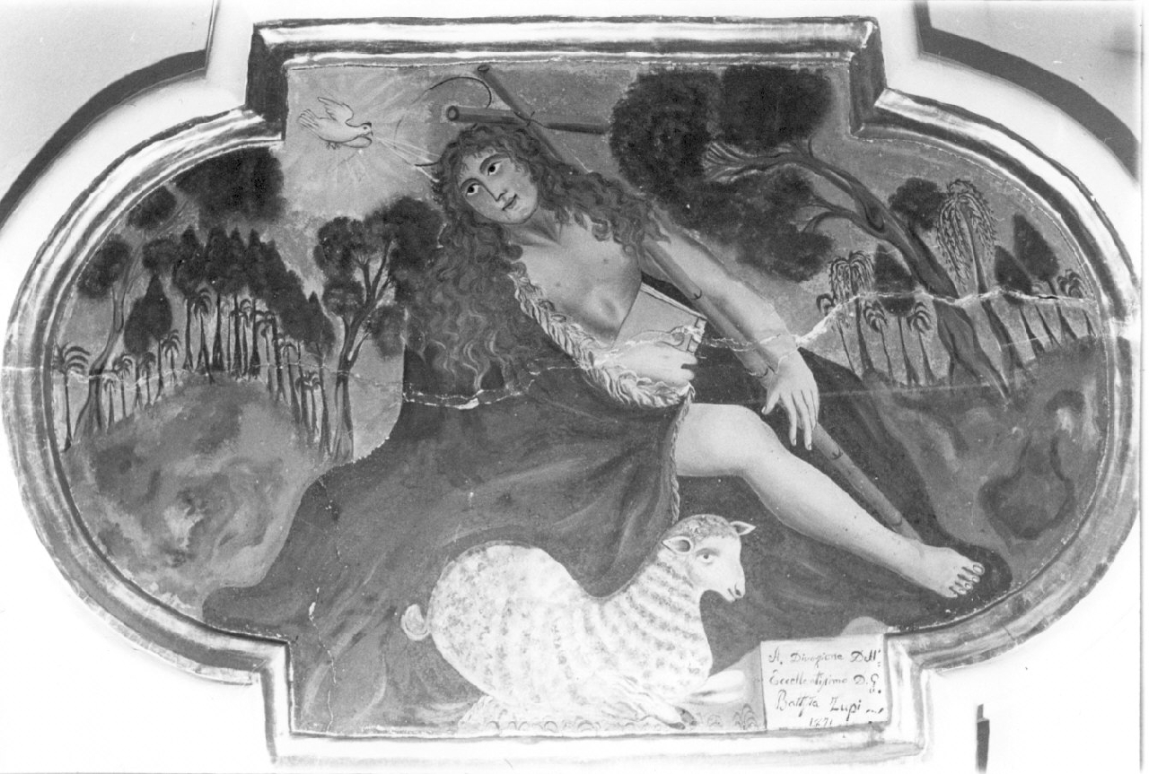 San Giovanni Battista (dipinto, opera isolata) - ambito Italia meridionale (sec. XIX)