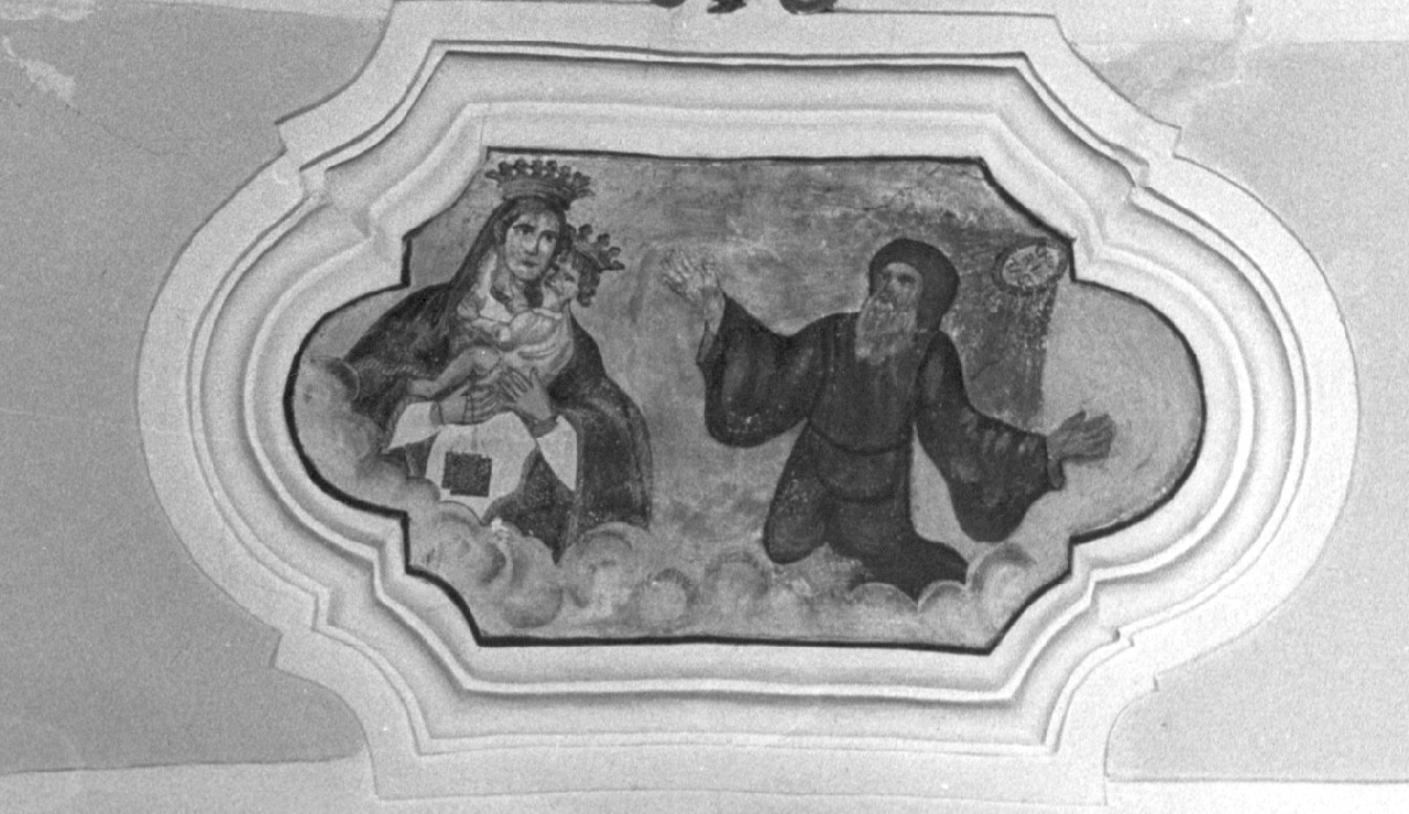 Madonna del Carmelo e San Francesco di Paola (dipinto, elemento d'insieme) - ambito calabrese (sec. XIX)