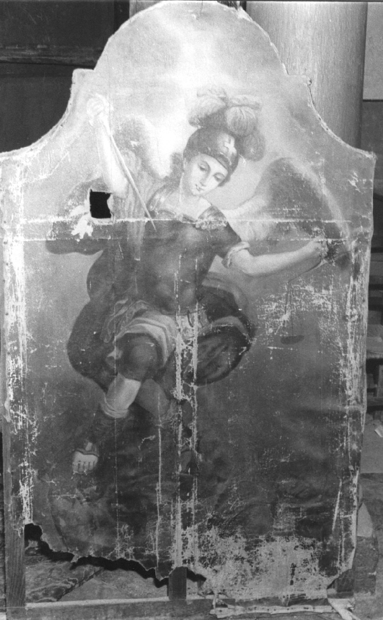 San Michele Arcangelo (dipinto, opera isolata) - ambito Italia meridionale (sec. XIX)