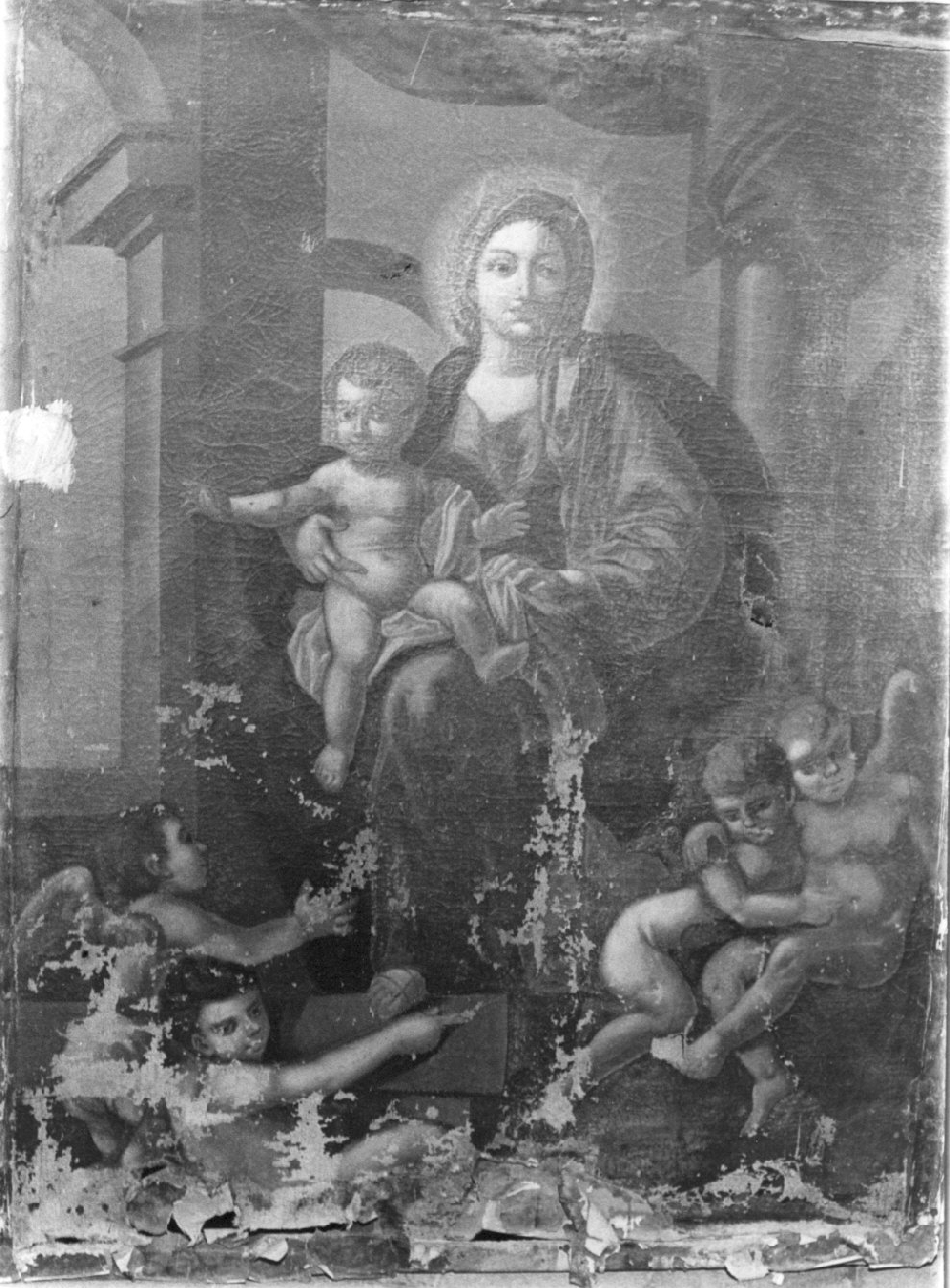Madonna con Bambino (dipinto, opera isolata) - ambito Italia meridionale (fine sec. XVIII)