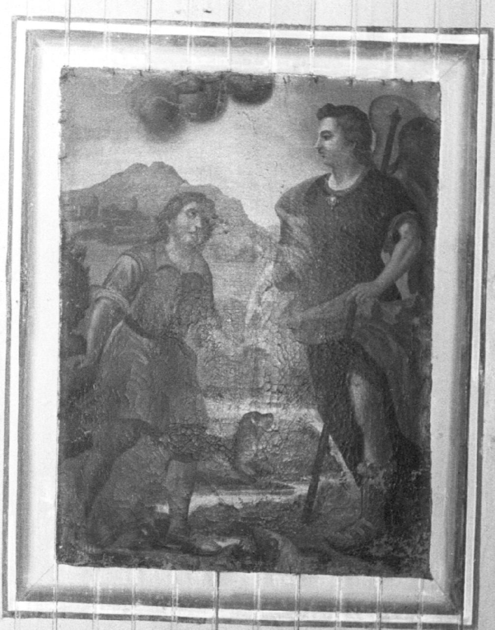 Tobia e San Raffaele arcangelo (dipinto, opera isolata) - ambito Italia meridionale (sec. XIX)