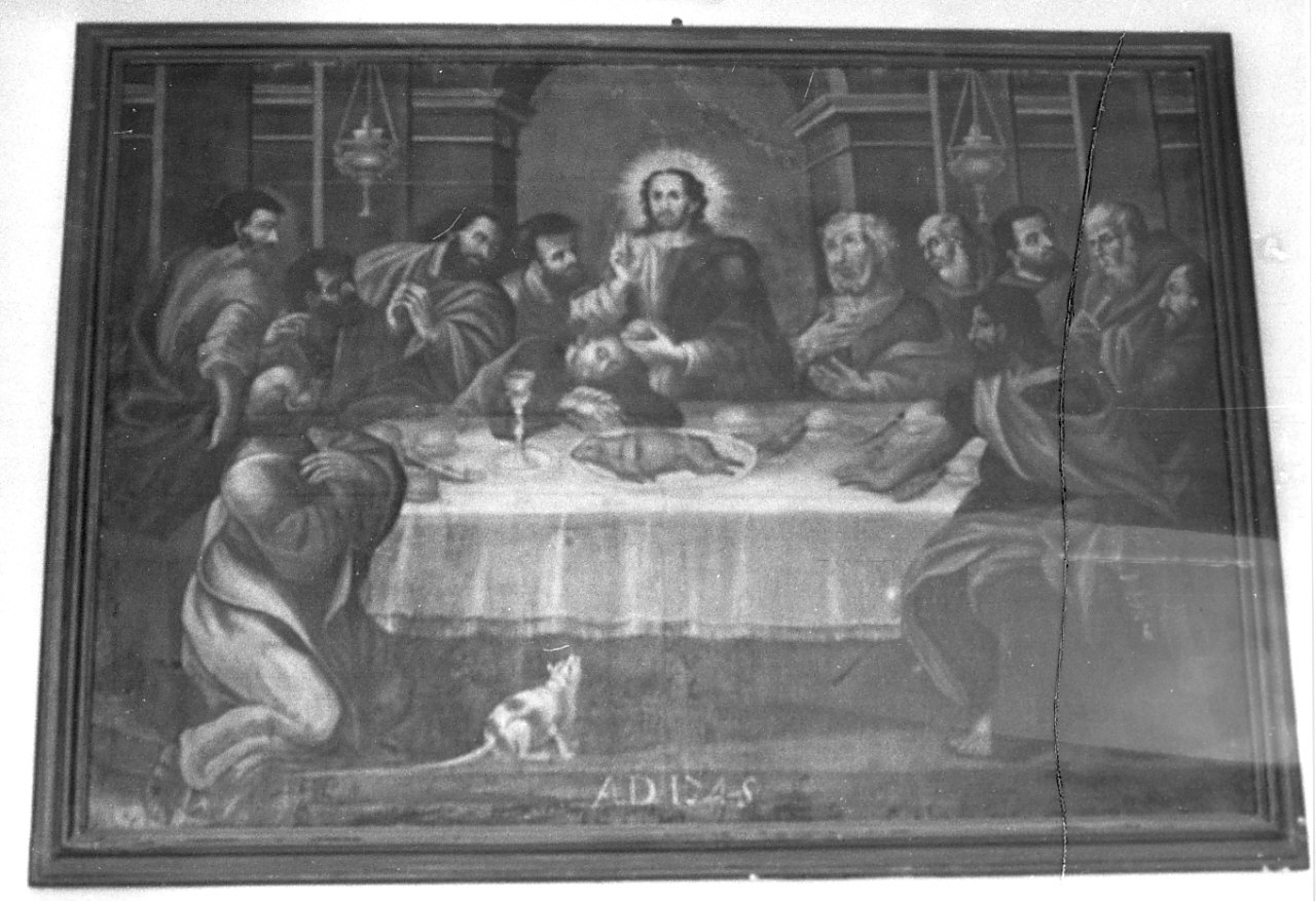ultima cena (dipinto) - ambito calabrese (sec. XVIII)