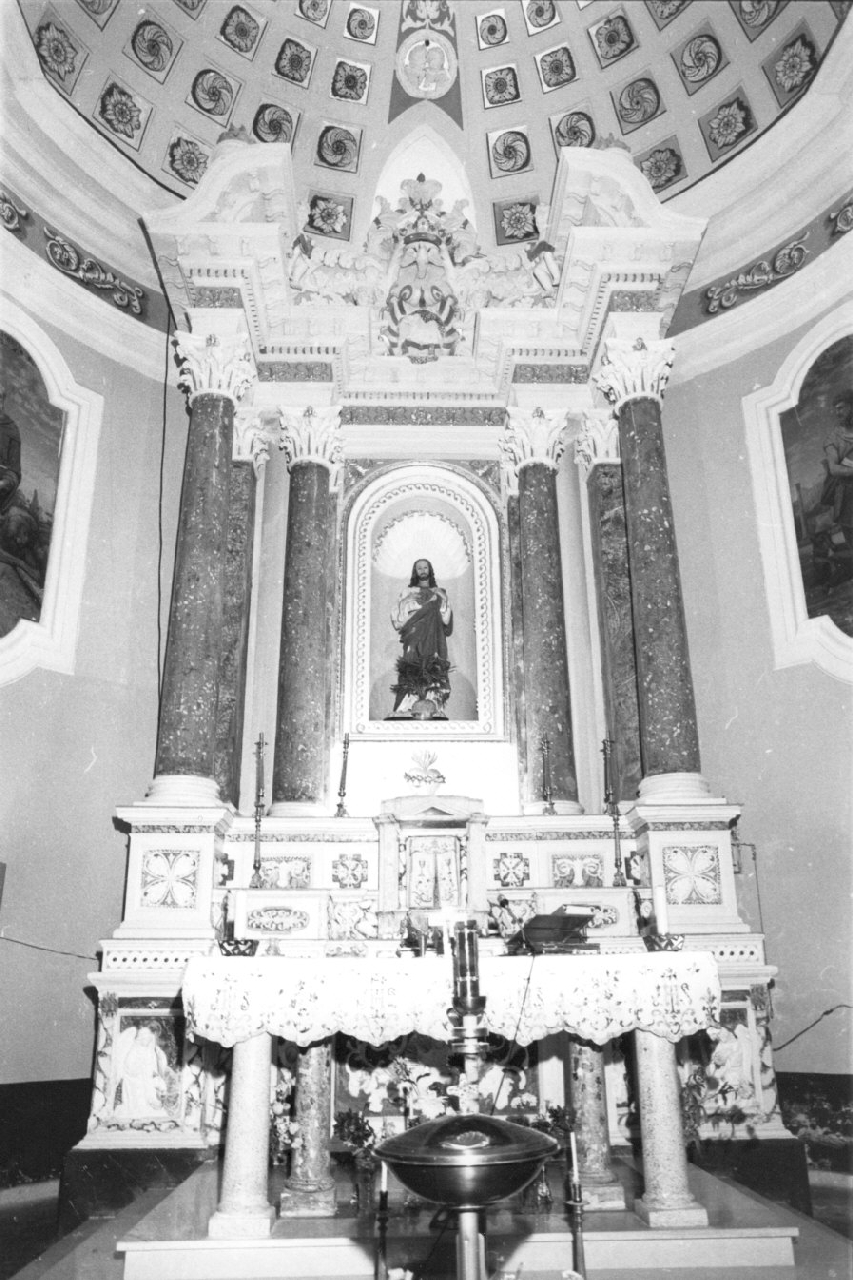 altare maggiore, opera isolata - bottega calabrese (sec. XIX)