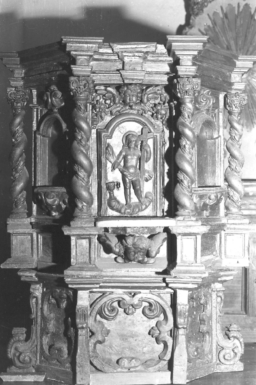 ciborio, opera isolata - bottega calabrese (seconda metà sec. XVIII)