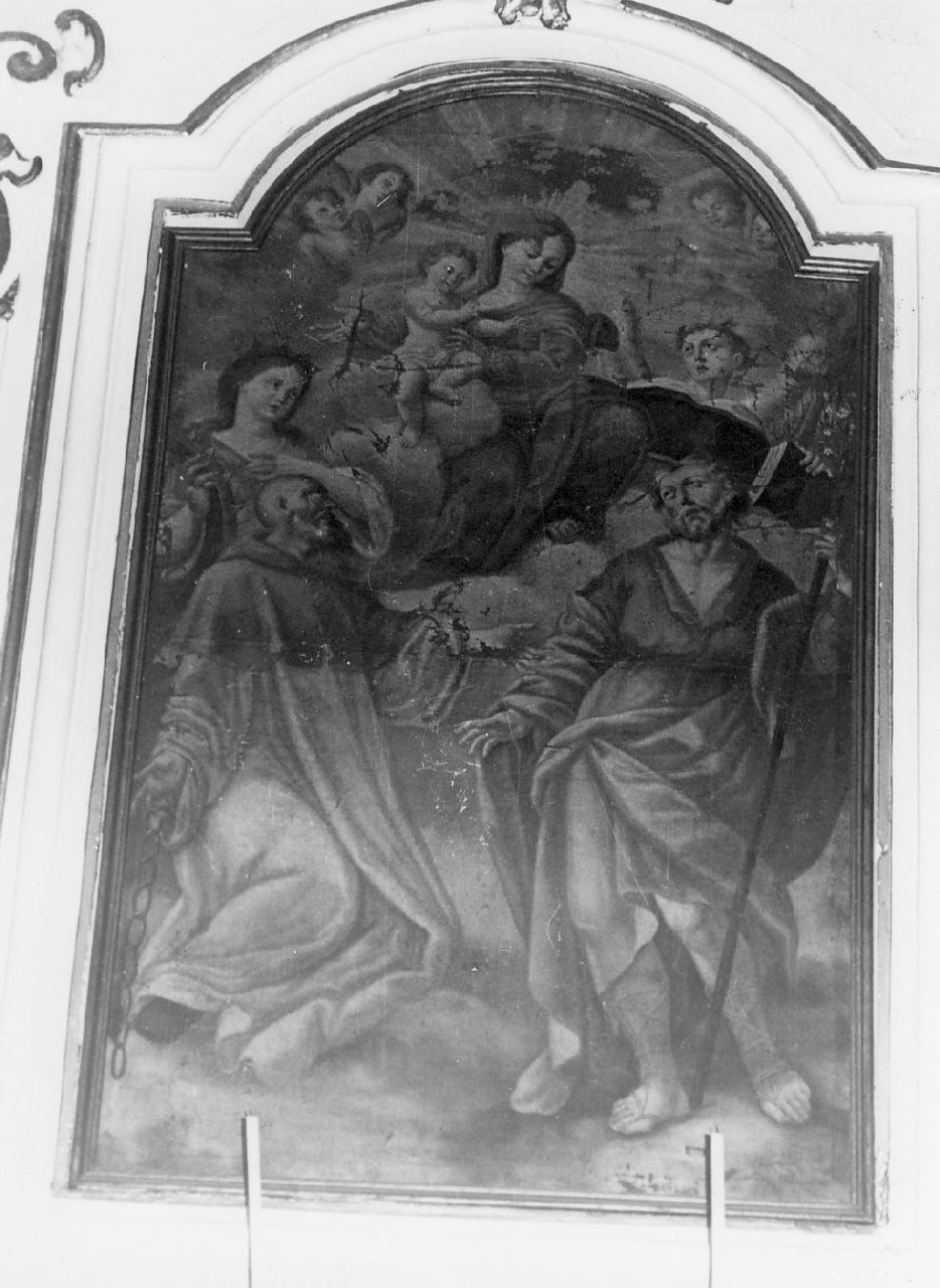 Madonna con Bambino e Santi (dipinto, opera isolata) - ambito Italia meridionale (fine sec. XIX)