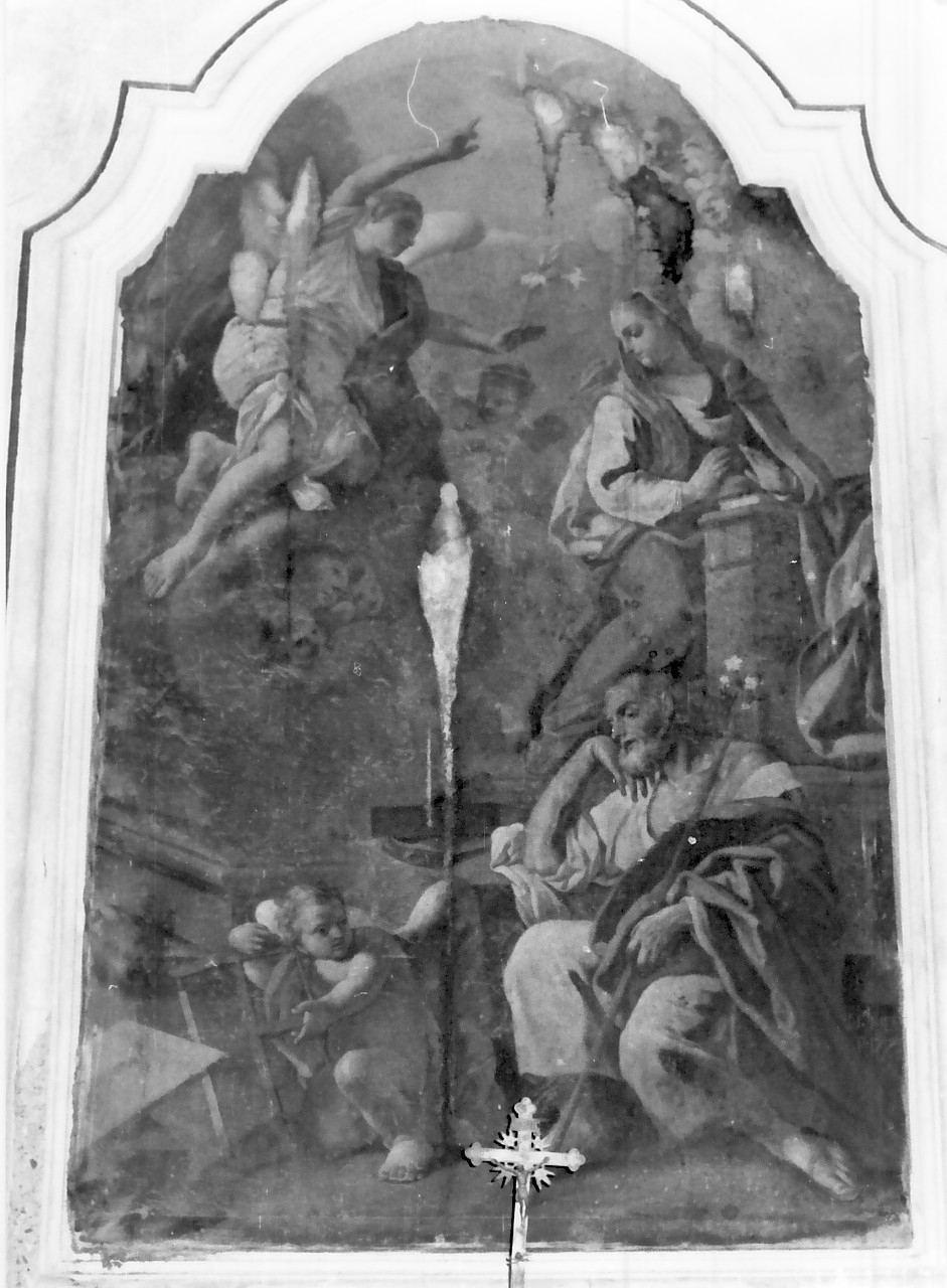 Annunciazione (dipinto, opera isolata) di Menzele Nicola (sec. XVIII)