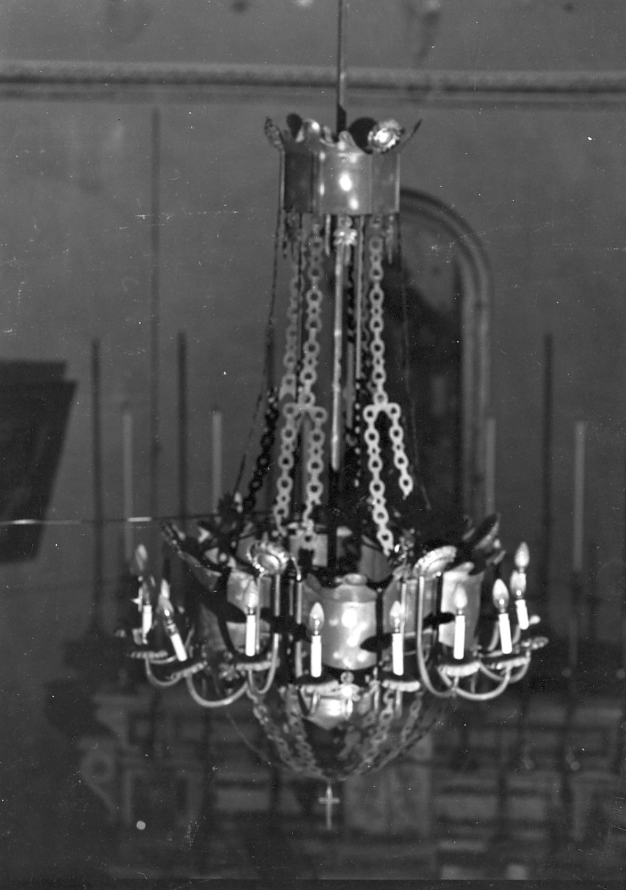 lampadario - bottega Italia meridionale (sec. XIX)