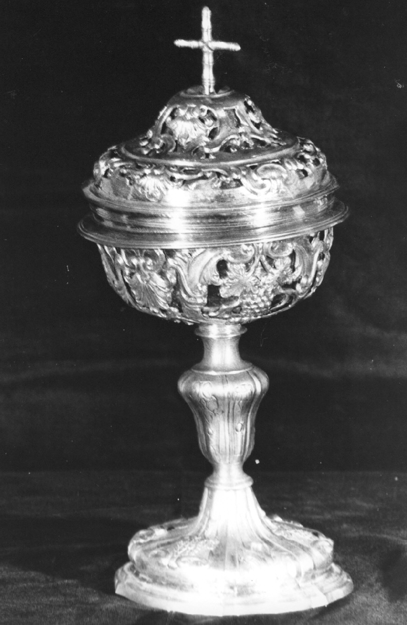 pisside, opera isolata - bottega napoletana (sec. XIX)