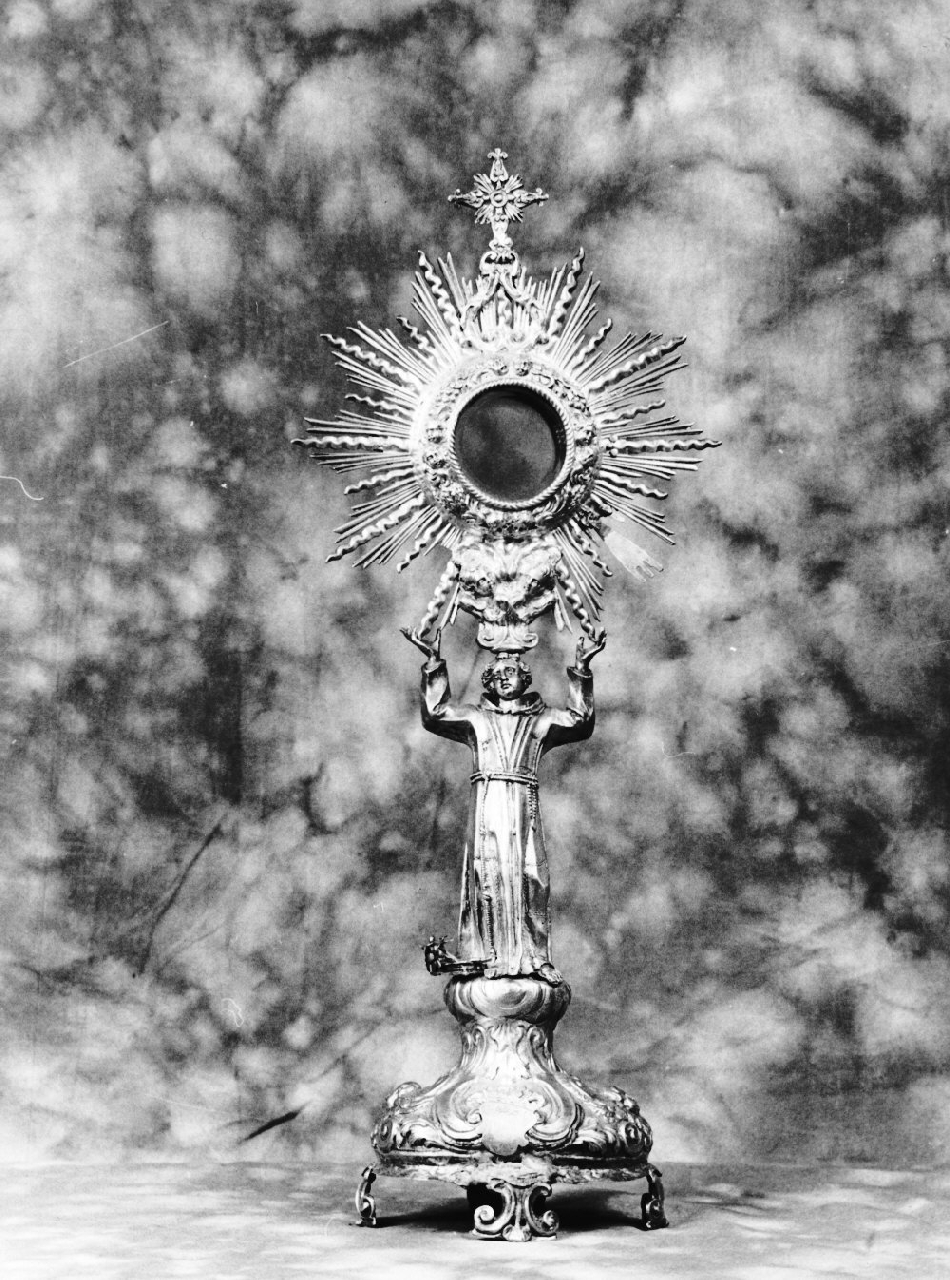 ostensorio - a raggiera, opera isolata - bottega napoletana (fine sec. XVII)