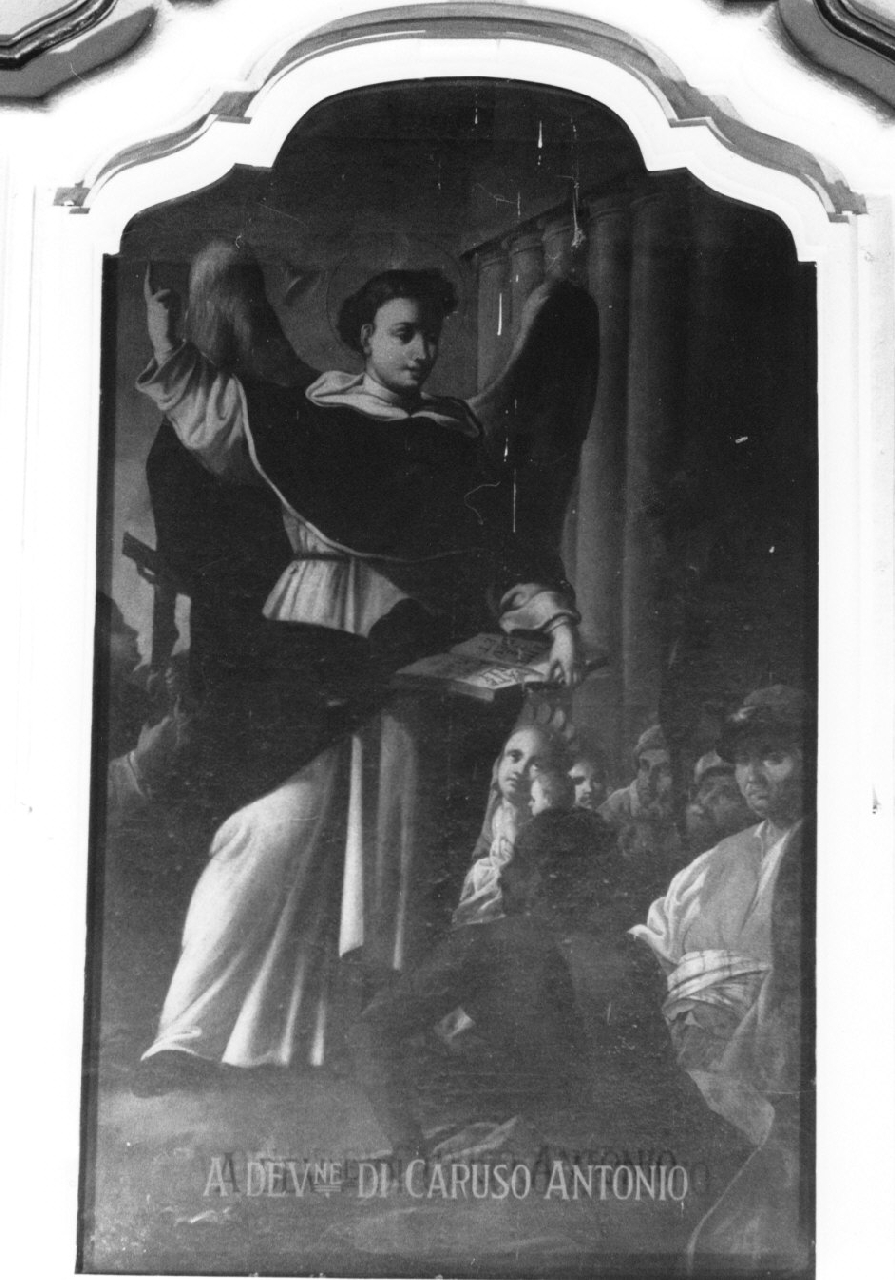 San Vincenzo Ferrer predica (dipinto, opera isolata) di Colelli Francesco (sec. XVIII)