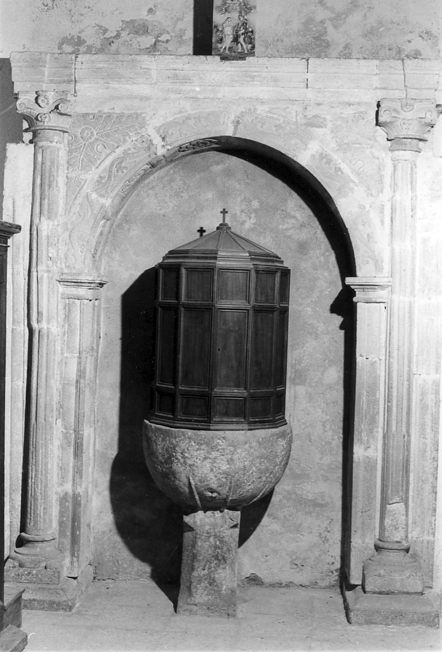 fonte battesimale - bottega calabrese (sec. XVIII)