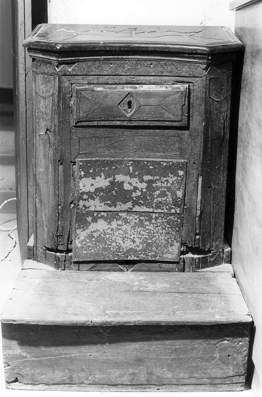 inginocchiatoio - bottega calabrese (fine sec. XVIII)