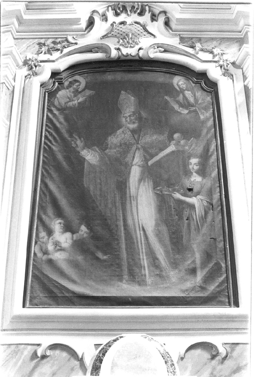 San Nicola di Bari (dipinto, opera isolata) - ambito Italia meridionale (sec. XVII)