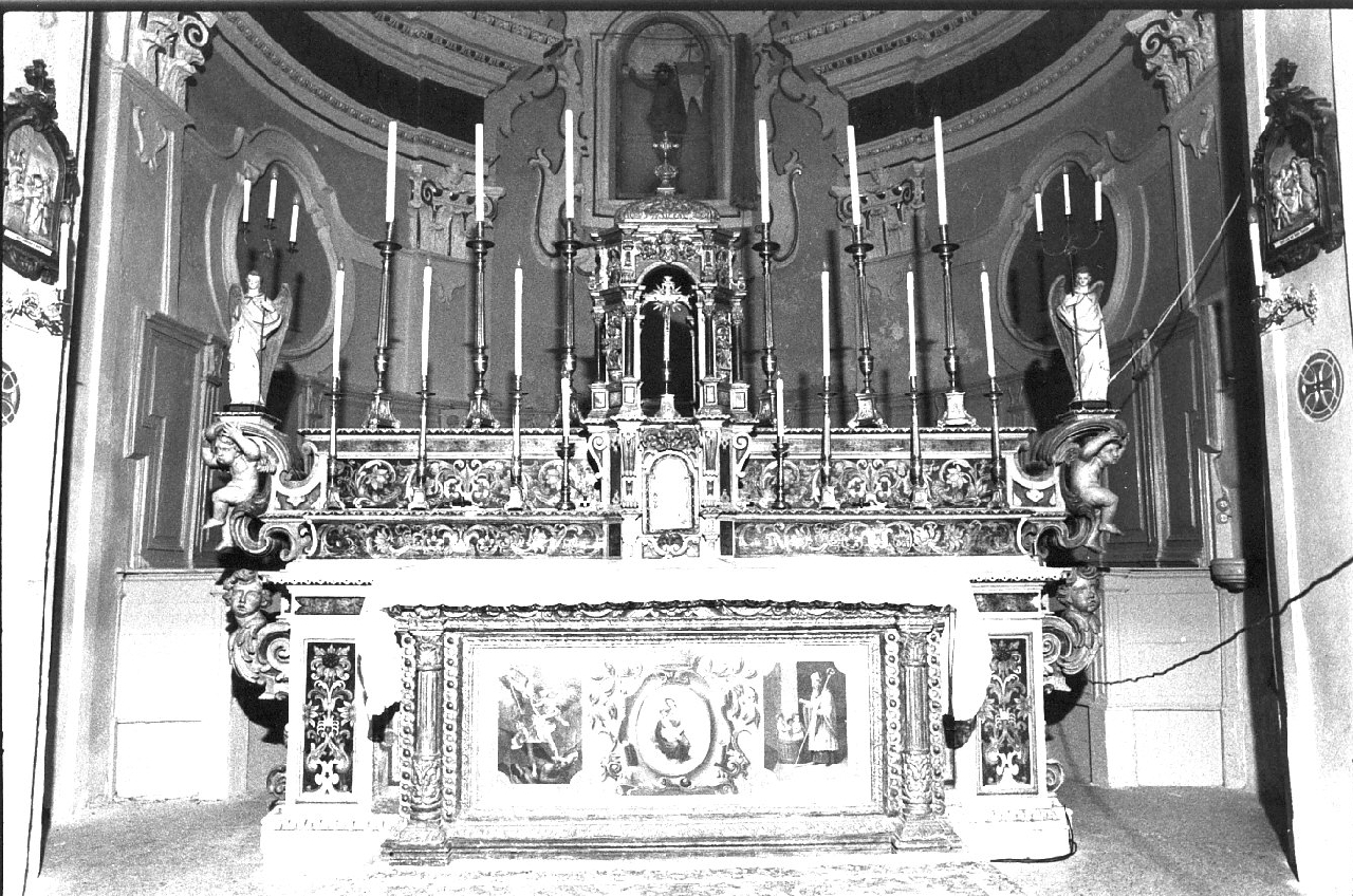 altare maggiore, insieme - bottega calabrese (sec. XVIII)
