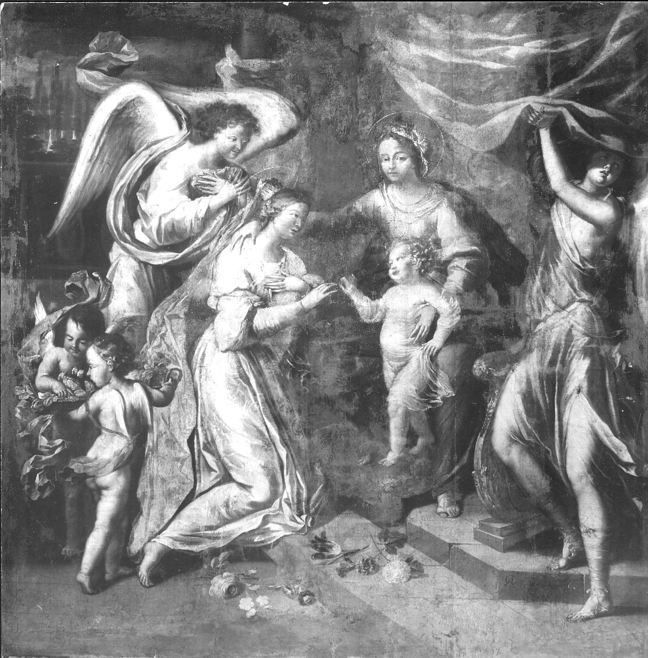 episodi della vita di Santa Caterina d''Alessandria (dipinto, ciclo) di Borremans Guglielmo (sec. XVIII)