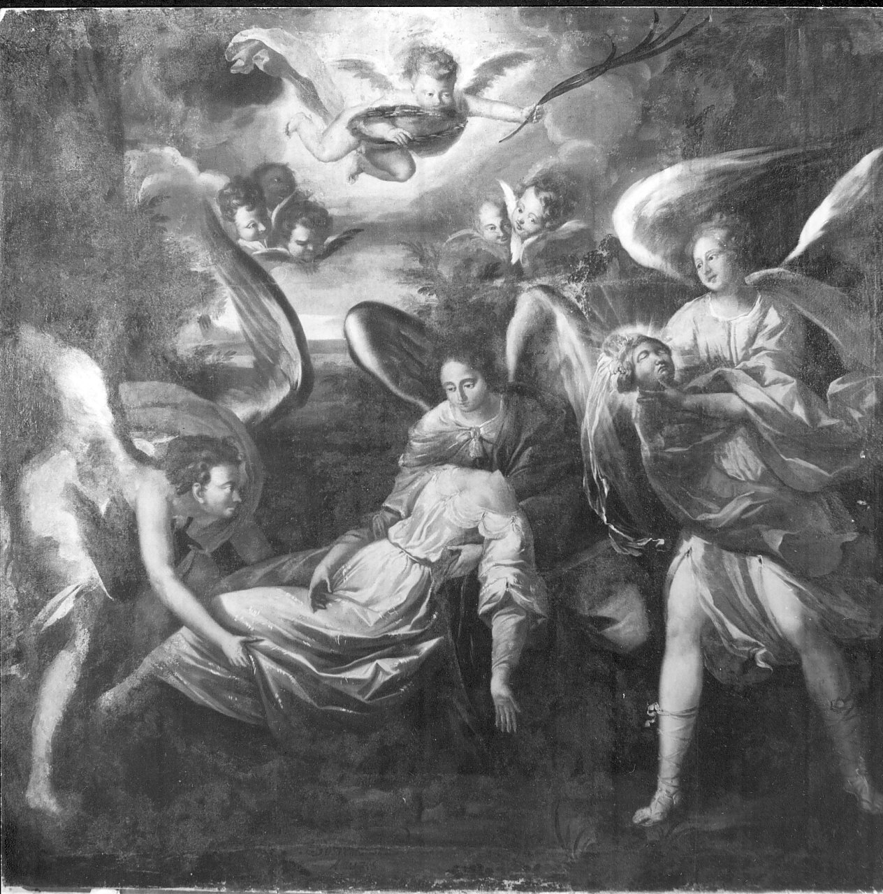 decapitazione di Santa Caterina d'Alessandria (dipinto, elemento d'insieme) di Borremans Guglielmo (sec. XVIII)