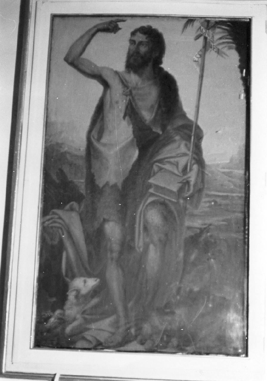 San Giovanni Battista nel deserto (dipinto, opera isolata) di Cavaleri Giuseppe (sec. XIX)