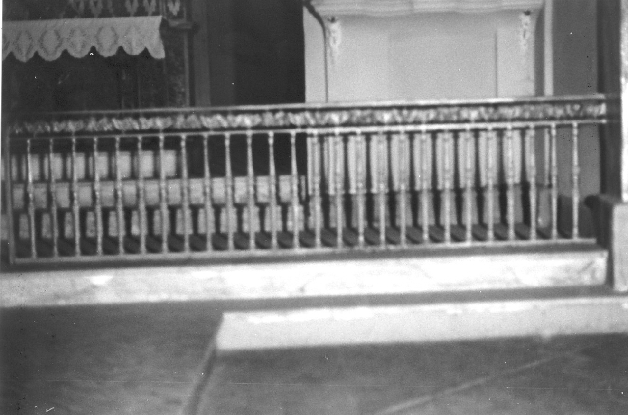 balaustrata, opera isolata - bottega Italia meridionale (seconda metà sec. XIX)