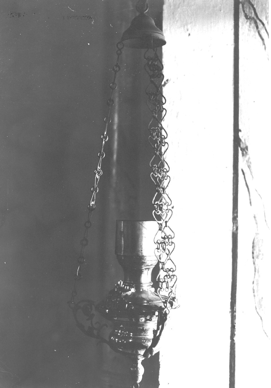 lampada, opera isolata - bottega Italia meridionale (sec. XX)