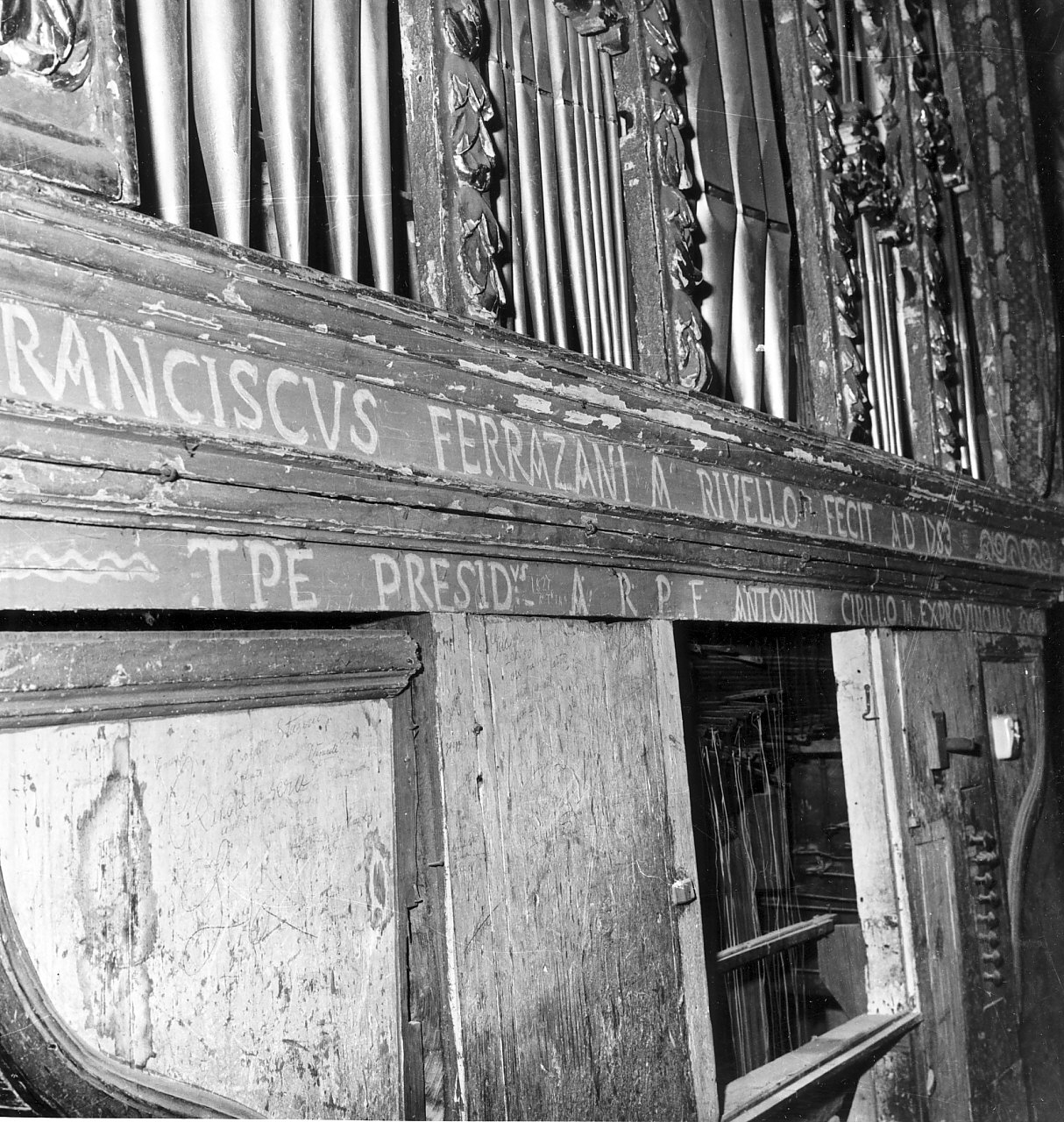organo, opera isolata di Ferrazani Francesco (sec. XVIII)
