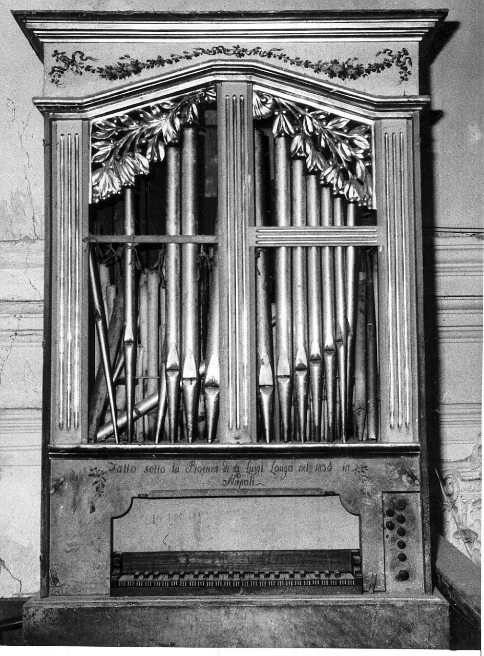 organo, opera isolata di Aveta Gaetano (sec. XIX)