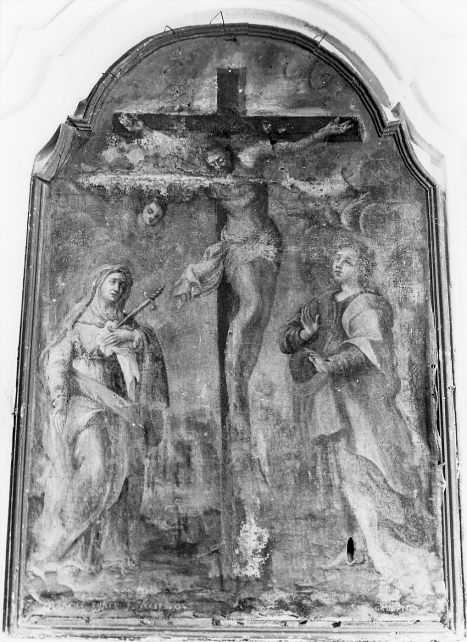 crocifissione (dipinto) di Sarnelli Antonio (sec. XVIII)