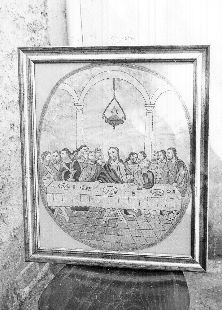 ultima cena (lambrecchino di baldacchino, serie) di Barnarale (sec. XIX)