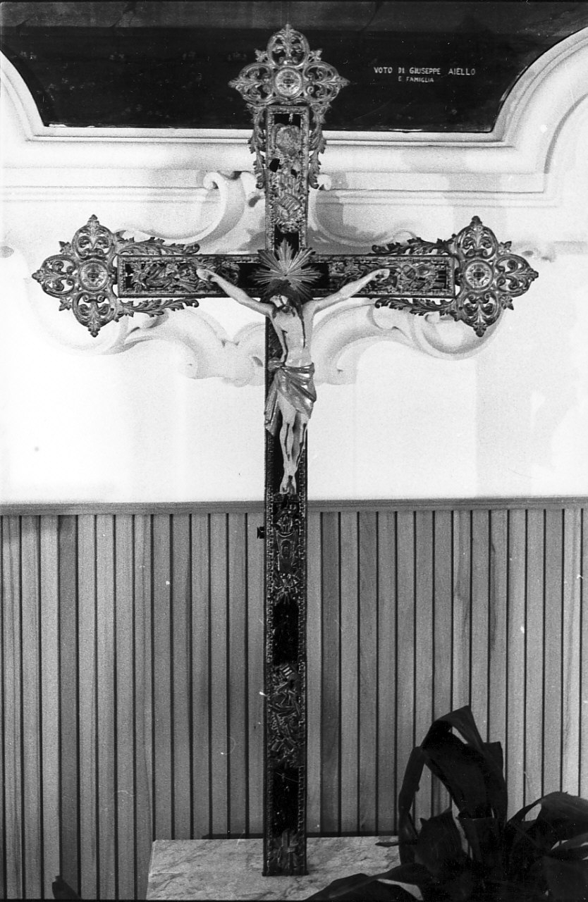 croce processionale, opera isolata - bottega calabrese (sec. XIX)