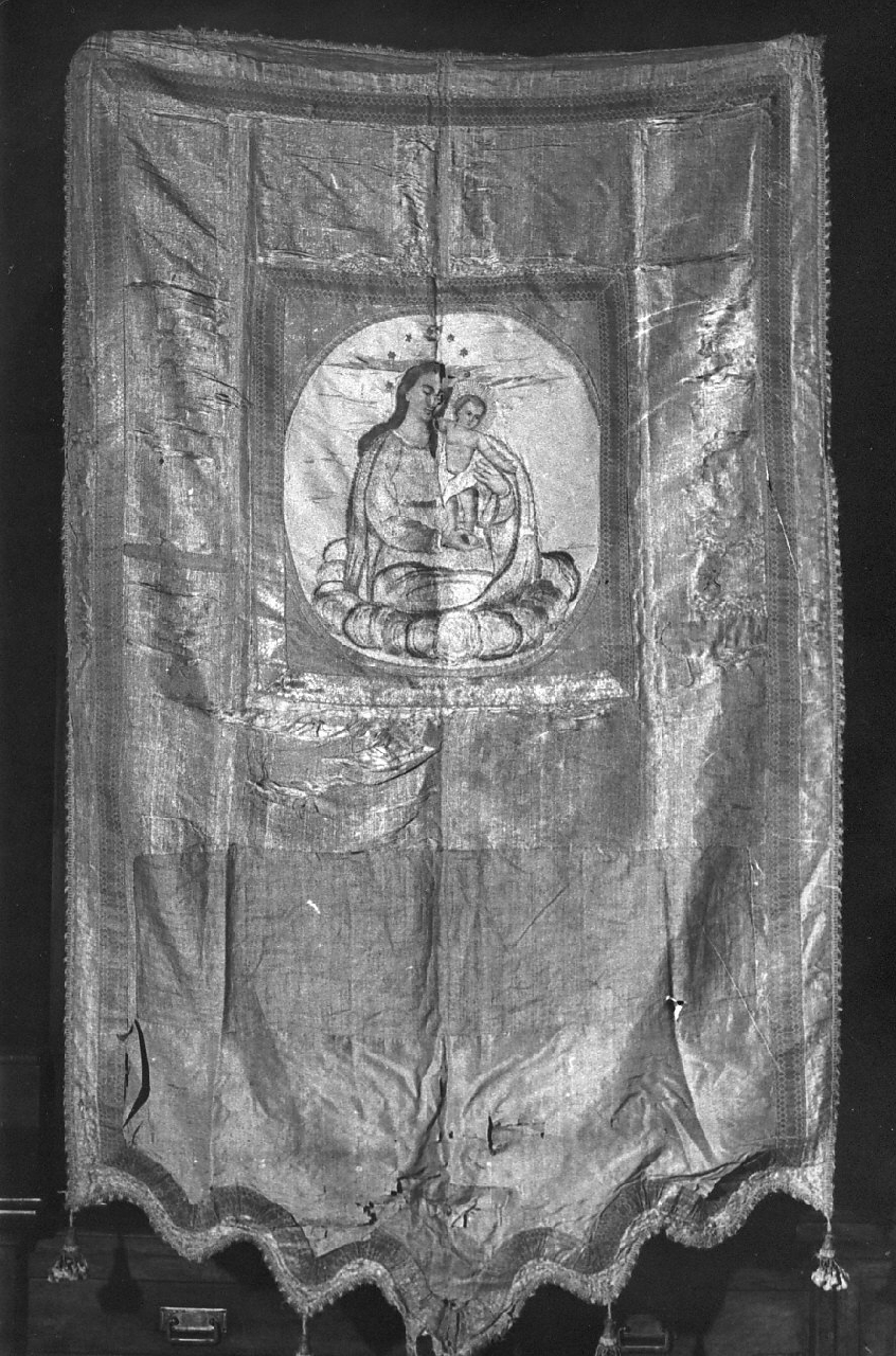 Madonna di Costantinopoli (stendardo processionale, opera isolata) - manifattura calabrese (sec. XVIII)