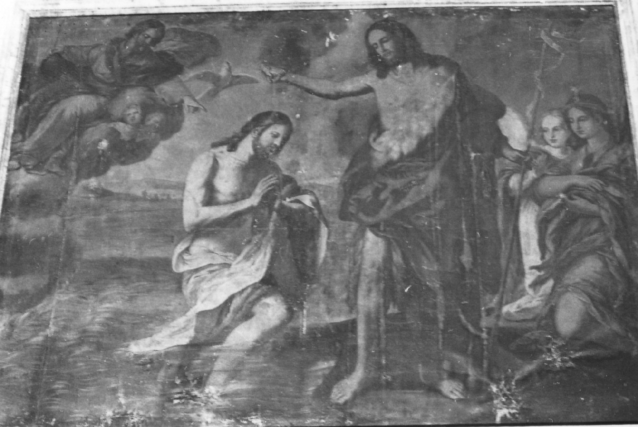 battesimo di Cristo (dipinto, opera isolata) - ambito Italia meridionale (sec. XVIII)