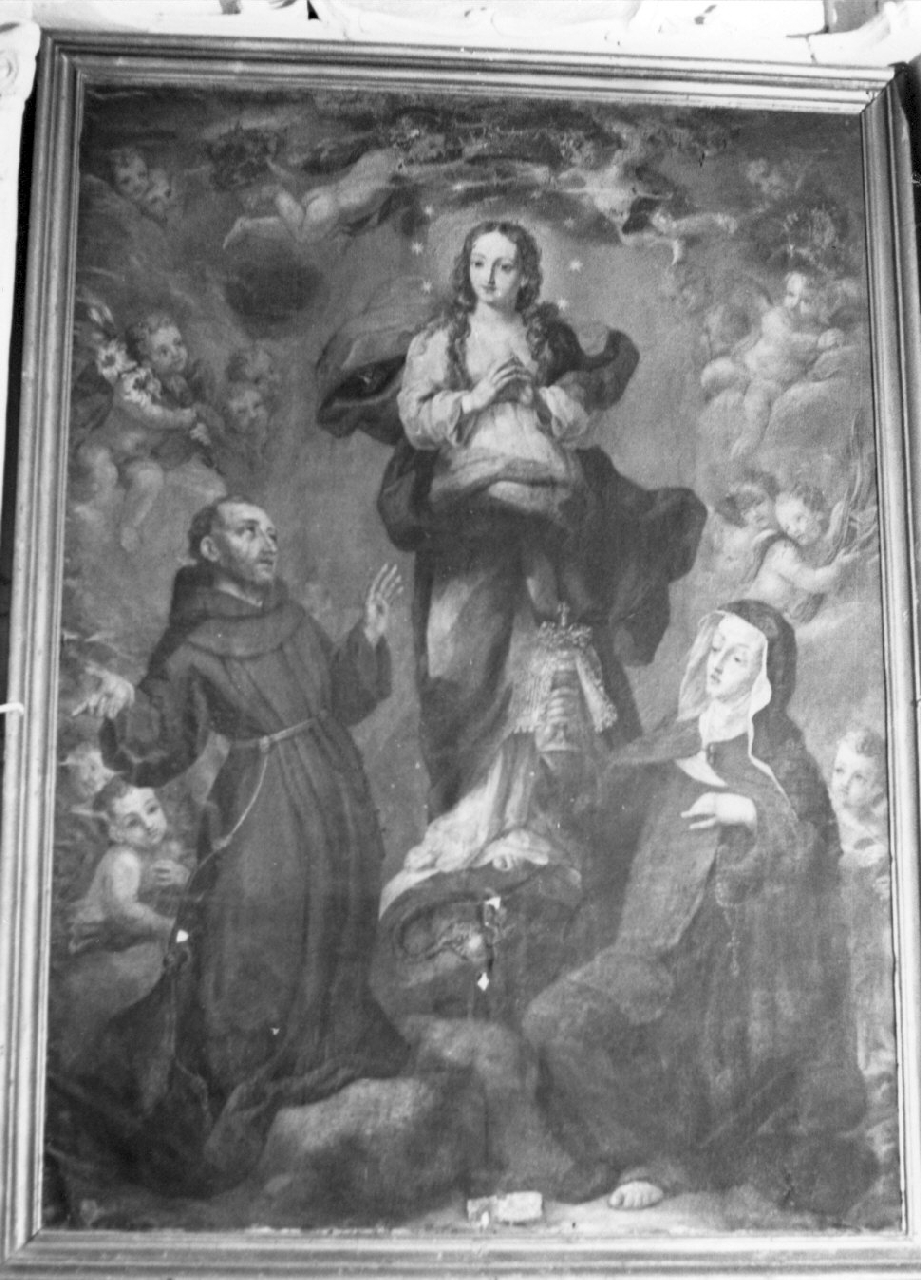 Madonna Immacolata e Santi (dipinto, opera isolata) di Pascaletti Giuseppe (sec. XVIII)
