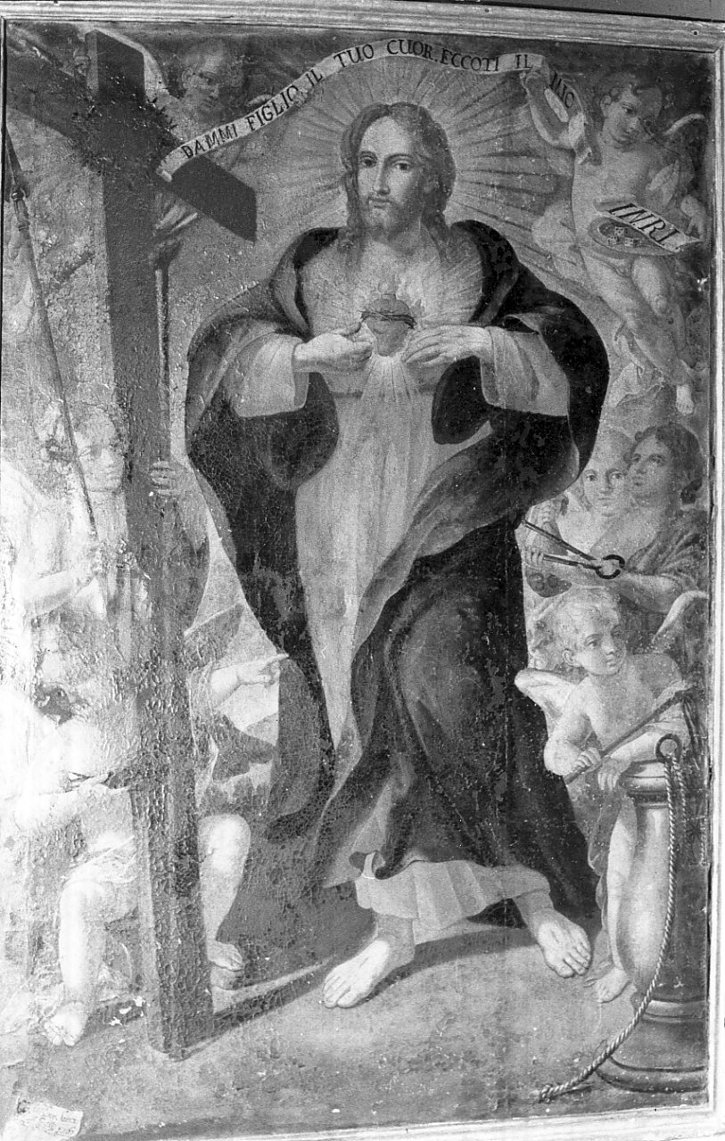 Sacro Cuore di Gesù (dipinto, opera isolata) di Santanna Cristoforo (sec. XVIII)