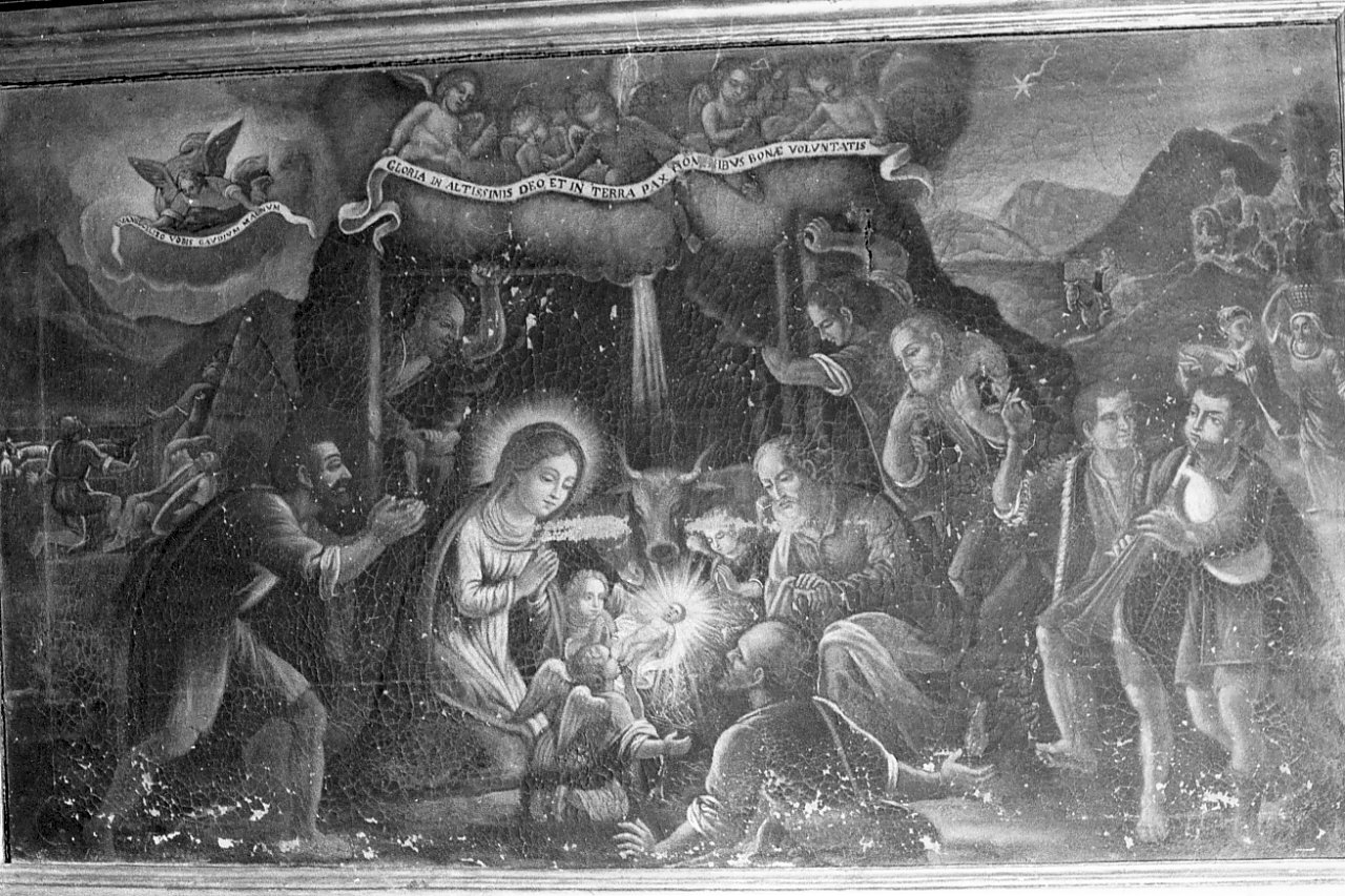 natività di Gesù (dipinto, opera isolata) di Santanna Cristoforo (sec. XVIII)