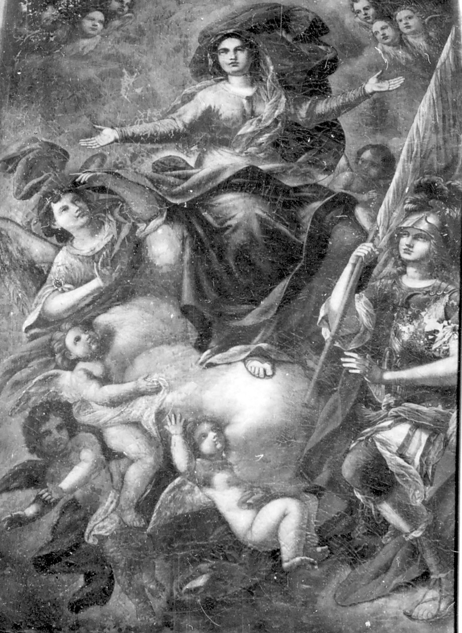 Madonna Assunta con angeli (dipinto, opera isolata) di Santanna Cristoforo (sec. XVIII)