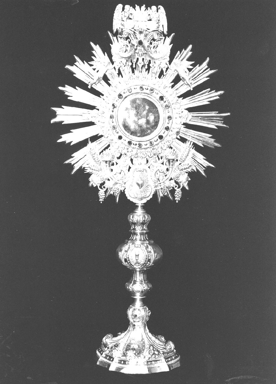 ostensorio - a raggiera, opera isolata di Casa Magni Emilio (sec. XIX)
