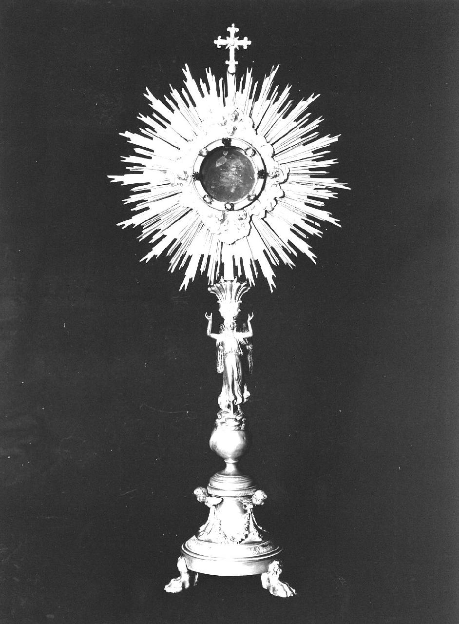 ostensorio - a raggiera, opera isolata - bottega Italia meridionale (sec. XIX)
