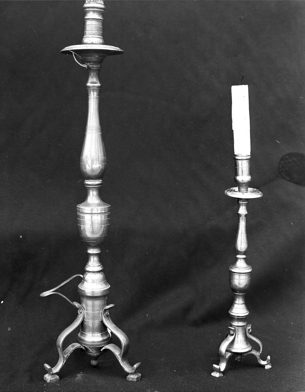 candeliere, serie - bottega Italia meridionale (sec. XVIII)