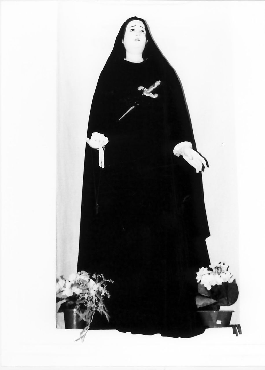 Madonna Addolorata (statua, opera isolata) - bottega Italia meridionale (prima metà sec. XIX)