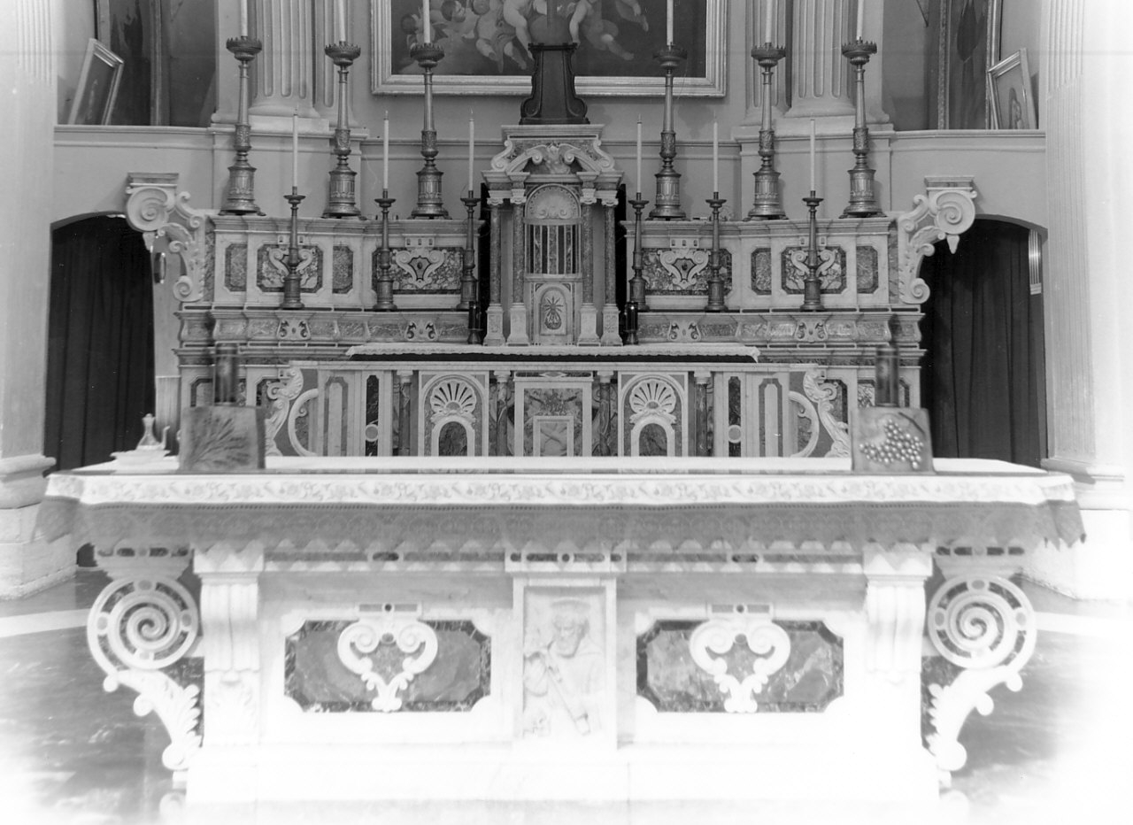 altare maggiore, opera isolata - bottega calabrese (sec. XIX)