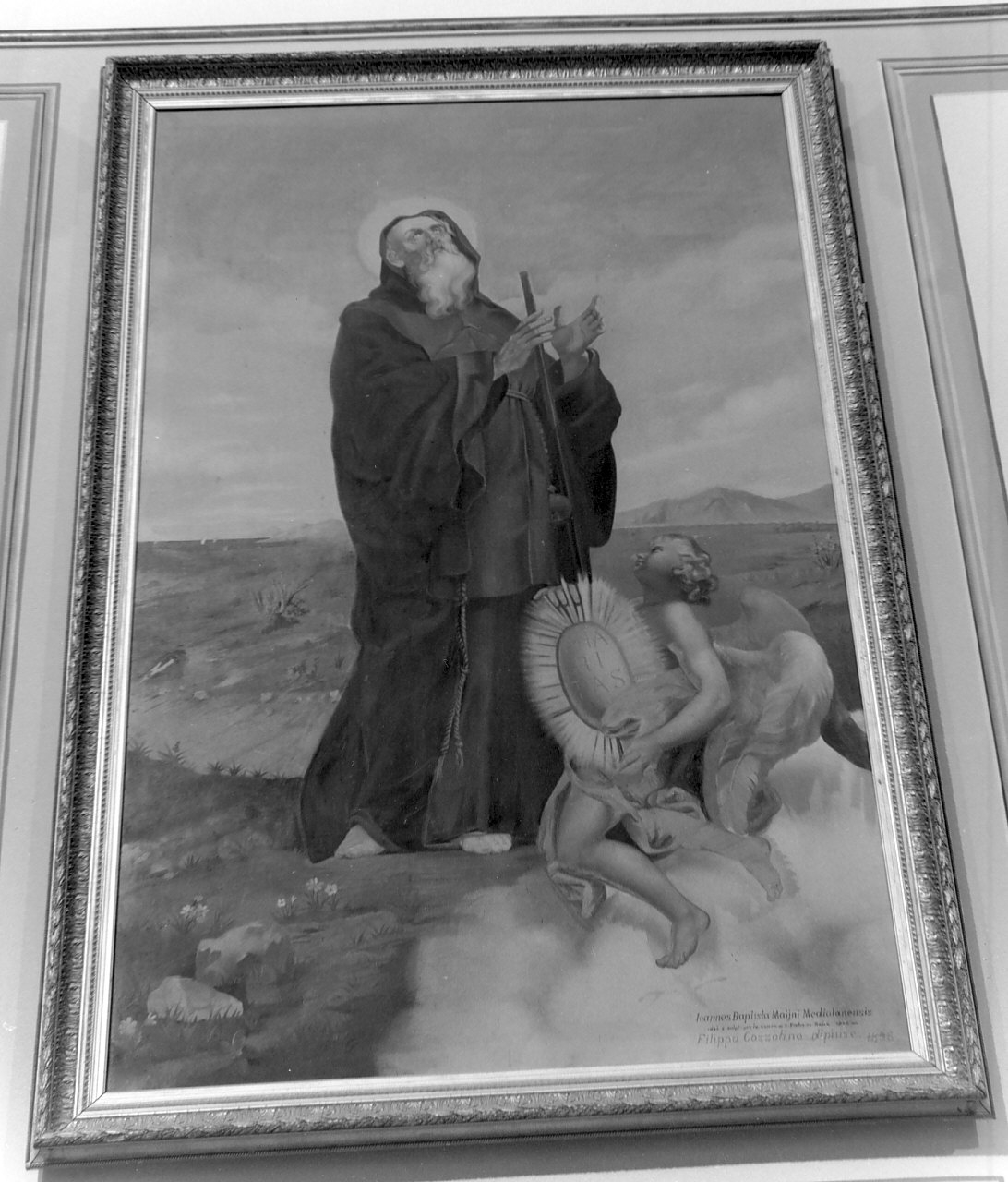 San Francesco di Paola (dipinto, opera isolata) di Cozzolino Filippo (sec. XIX)