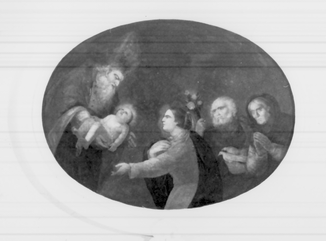 circoncisione di Gesù Bambino (dipinto) - ambito Italia meridionale (seconda metà sec. XIX)