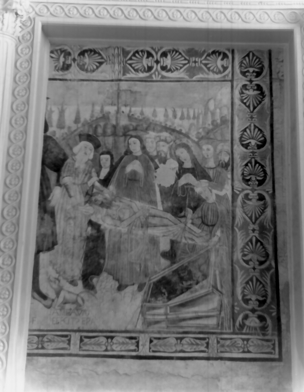 compianto sul Cristo morto (dipinto, opera isolata) - ambito Italia meridionale (metà sec. XIII)