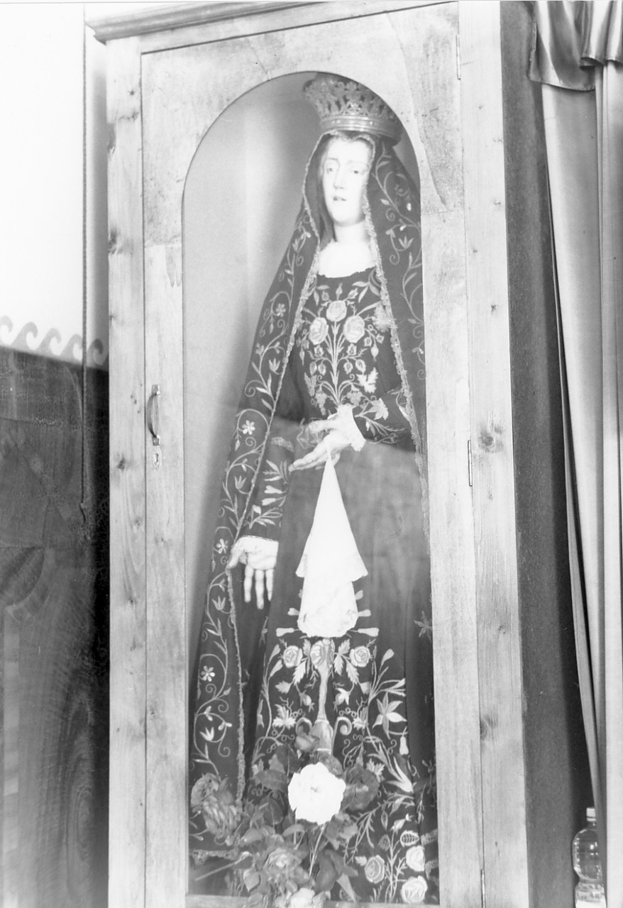 Madonna Addolorata (manichino, opera isolata) - bottega Italia meridionale (fine sec. XIX)