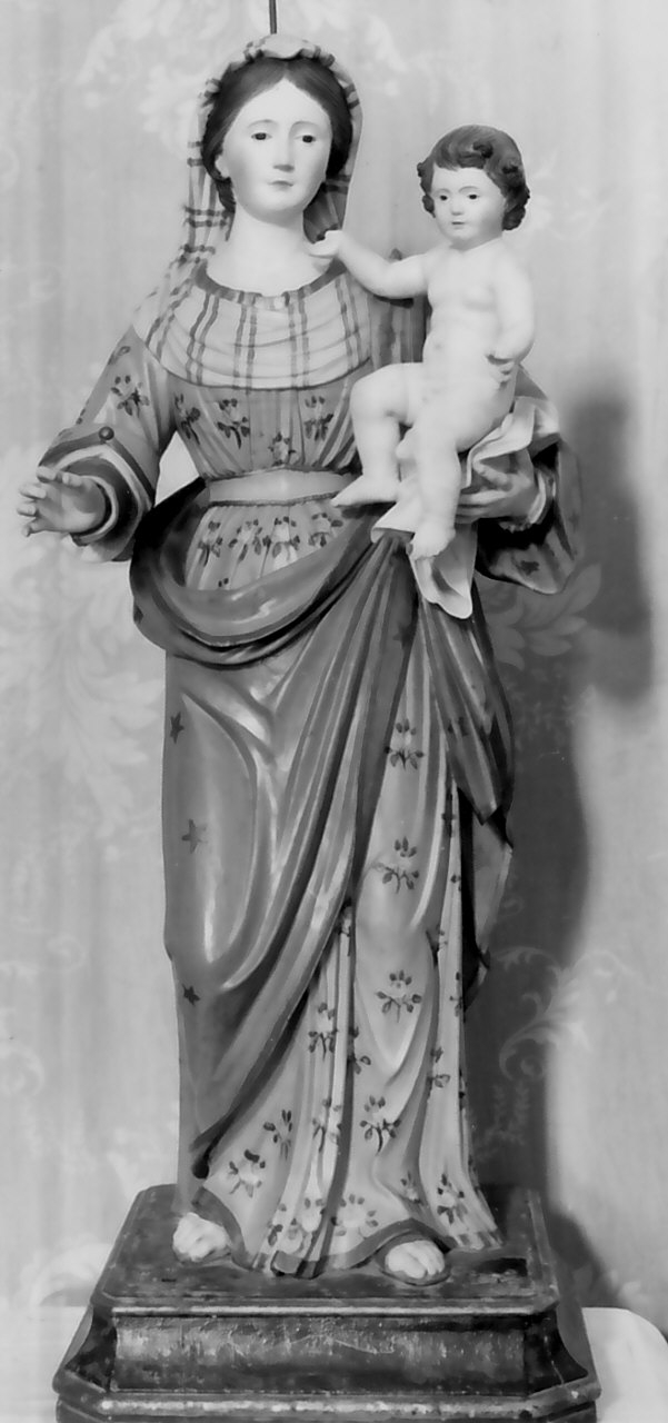Madonna del Carmelo (statua, opera isolata) - bottega calabrese (sec. XIX)