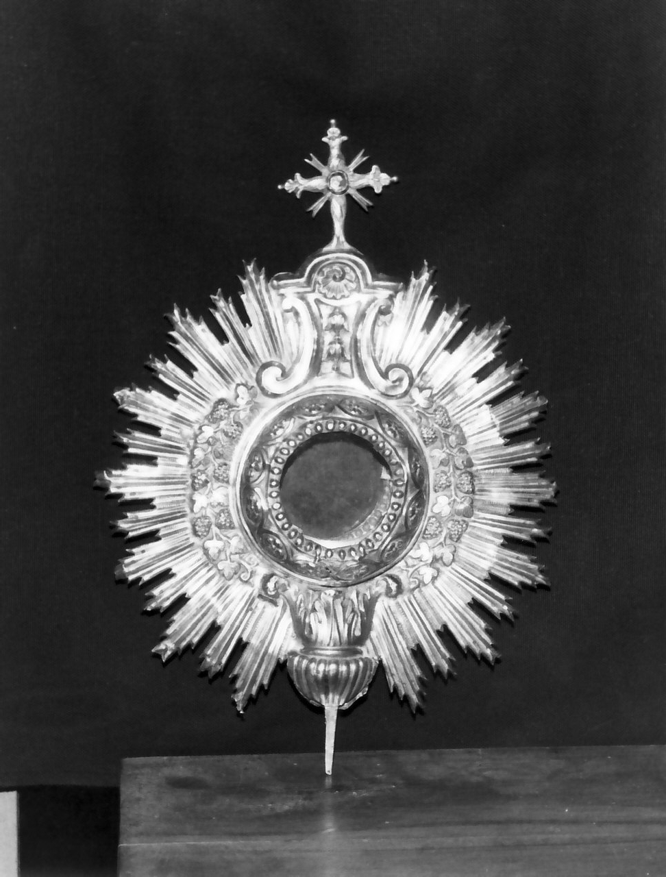 ostensorio - a raggiera, frammento - bottega napoletana (prima metà sec. XIX)