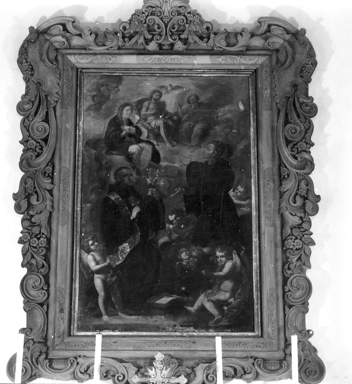 Trinità con la Madonna e Santi (dipinto) - ambito calabrese (sec. XVIII)