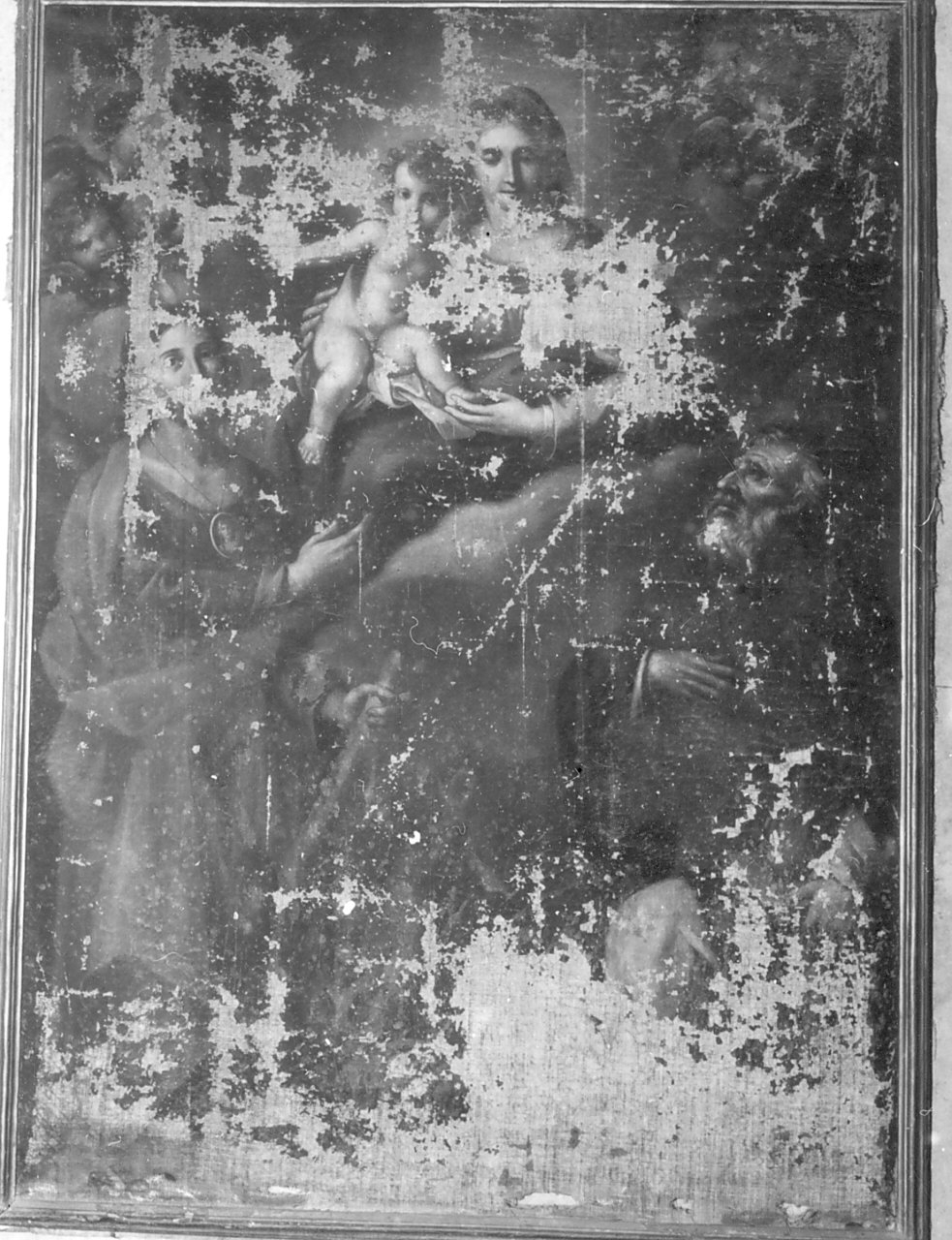 Madonna con Bambino e Santi (dipinto) - ambito calabrese (sec. XVIII)