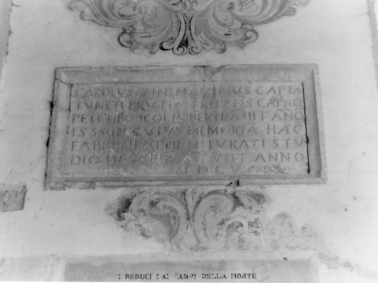 lapide commemorativa - bottega calabrese (sec. XVII)