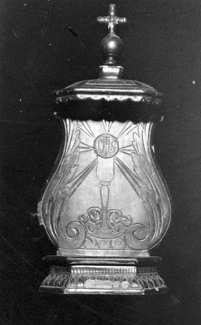 tronetto per esposizione eucaristica, opera isolata - bottega calabrese (sec. XIX)