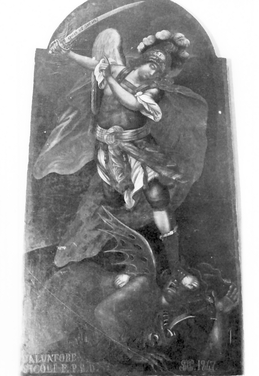 San Michele Arcangelo (dipinto) di Sicoli Salvatore (sec. XIX)
